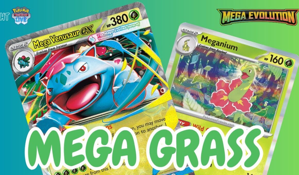 [PTCG Live] メガシンカ！新草デッキ！フシギバナ/メガニウム/ティールマスク/シャックルデッキリスト+ゲームプレイ