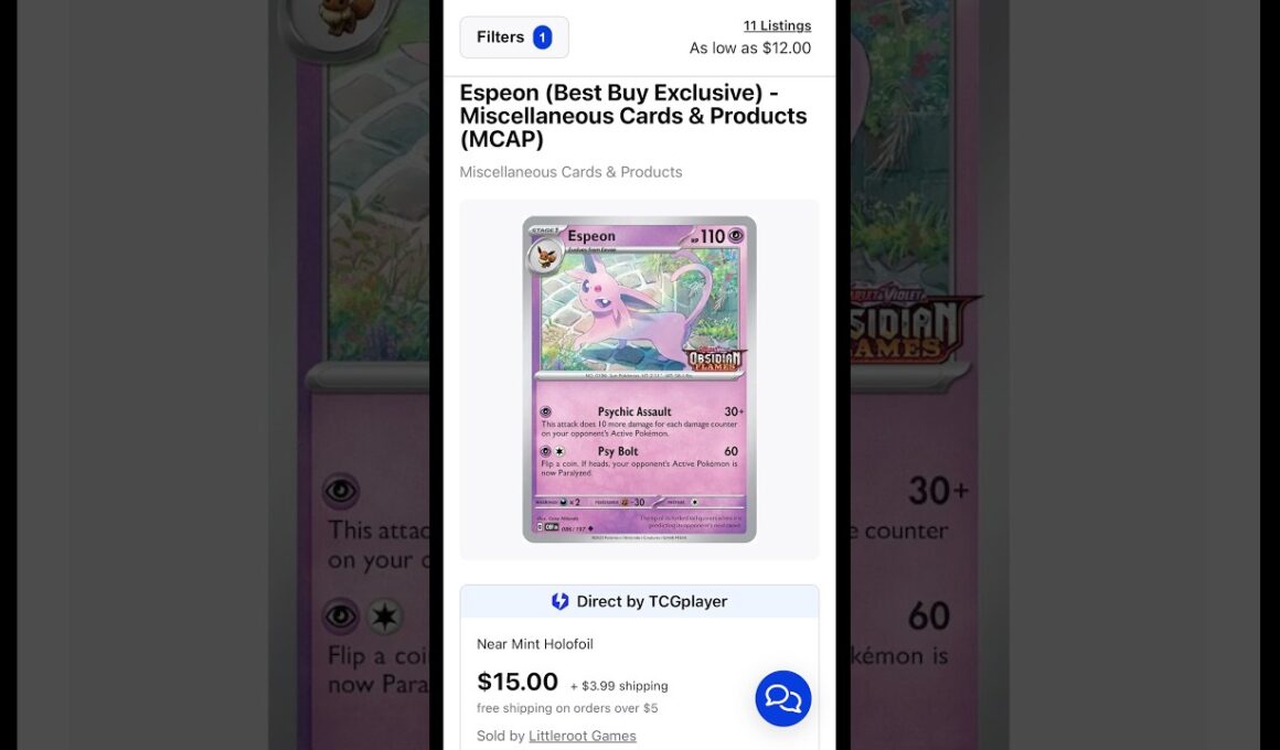 Massive Espeon Buy Out Happening Now #pokemon #pokemoncards #greenscreen #pokemongo #shinypokemon