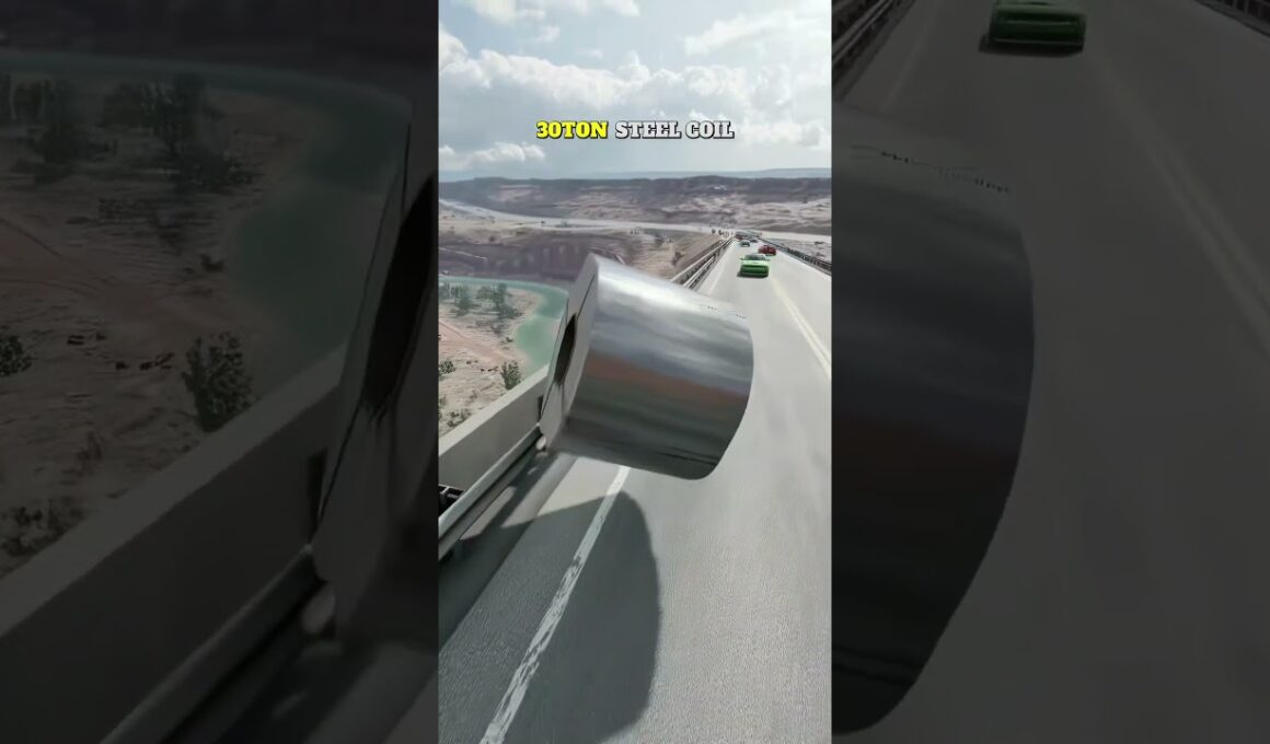 30Ton Steel coil😱 |beamngdrive...