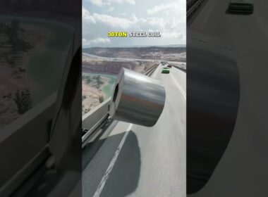 30Ton Steel coil😱 |beamngdrive...