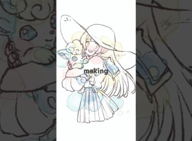 #ポケモン #リーリエ #poke #pokemon #ポケモンsm #procreate #illustration #イラスト #メイキング #アローラ #ロコン #絵 #artwork