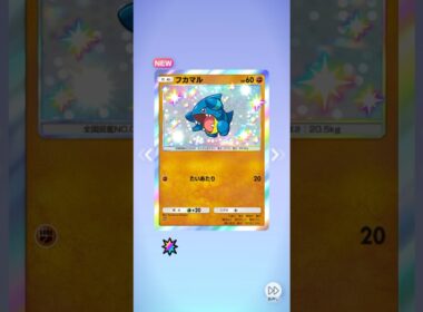 ポケポケ 未知なる水域 フカマル色違い出たよ #ポケポケ #ポケモン #pokemon