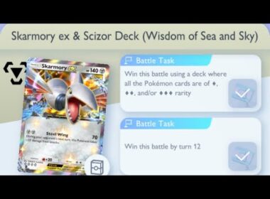 Pokémon TCG Pocket - Skarmory ex & Scizor ex Deck (Wisdom of Sea and Sky) | Rarity Mission