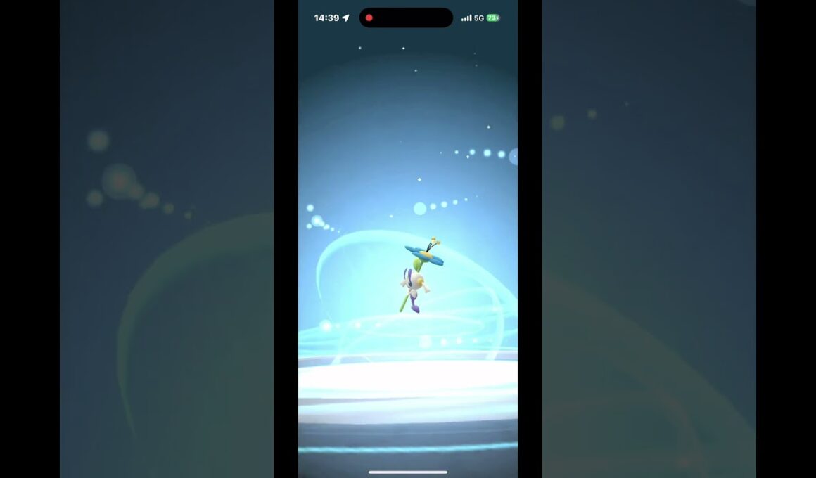 【ポケモンGO】フラベベ〔青色〕色違いの進化#ポケモンgo #フラベベ #色違い #コミュニティディ #青色 #shorts