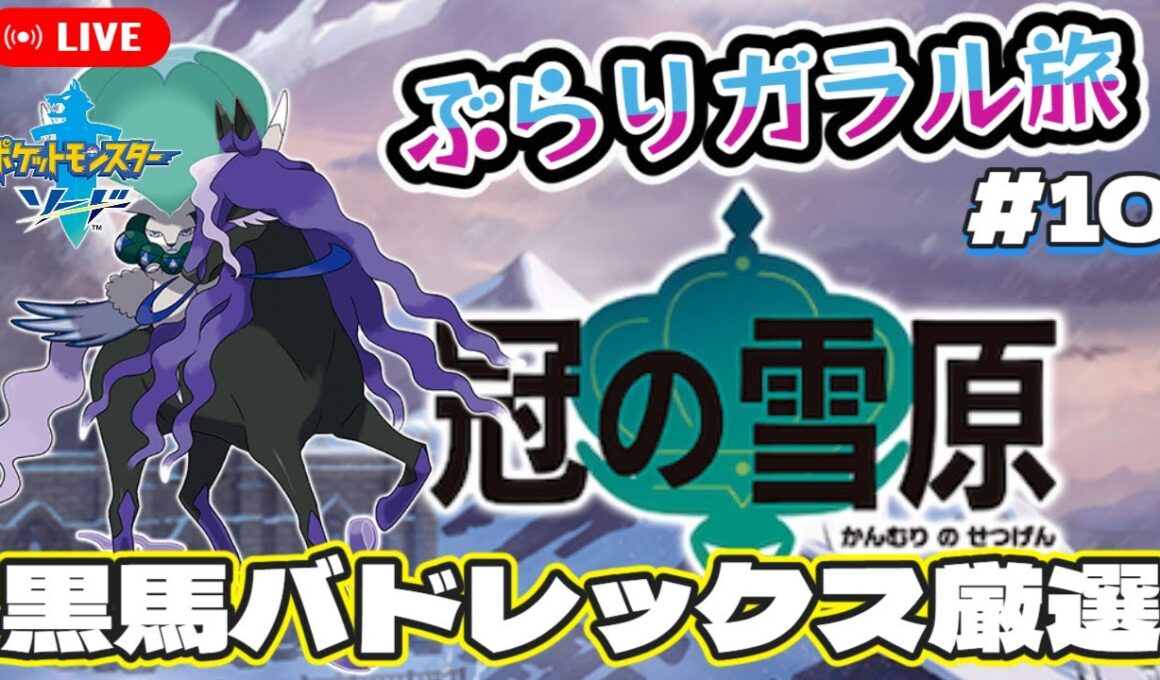 【ポケモン剣盾】黒馬バドレックスを厳選する編【ぶらりガラル旅配信 #10】