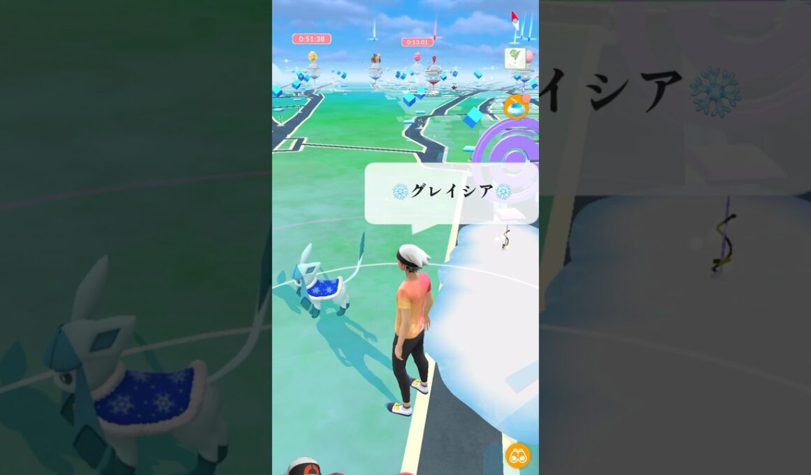 【ポケモンGO】グレイシアが現れた!!【✨Glaceon Pokémon GO X Pokemon Card Artwalk ✨】