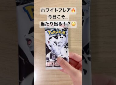 【ポケカ】今日こそ、レシラムex【BWR】を出る！？ #ポケカ   #ポケモンカード   #ポケカ開封   #ホワイトフレア  #shorts