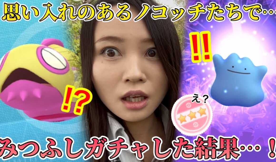 ノココッチ進化ガチャ！色違いみつふしを手に入れるため、大切なノコッチたちを捧げた結果…！？メタモンは自分で見つけて楽しみたい！で、あのポケが色メタモンに！？【ポケモンGO】