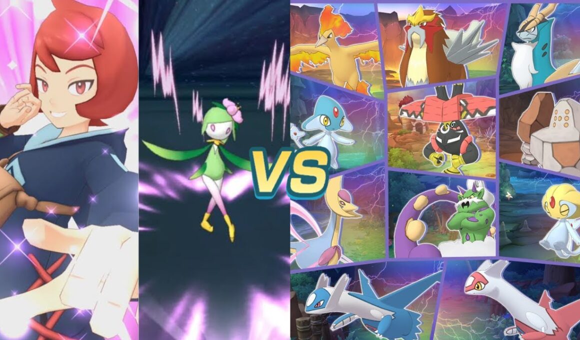 Arezu & Hisuian Liligant (ヒナツ & ヒスイドレディア) Solo 8 Legendary Arena [Pokemon Masters EX]