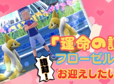 【ポケモンSV】「運命の証」フローゼルちゃんをお迎えしたい！