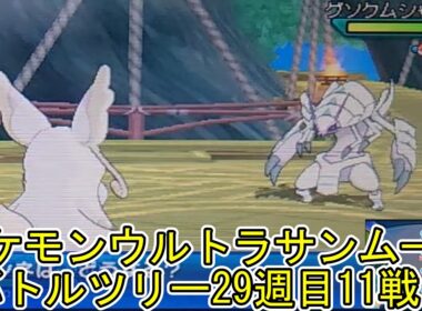 ポケモンウルトラサンムーンバトルツリー29週目11戦目