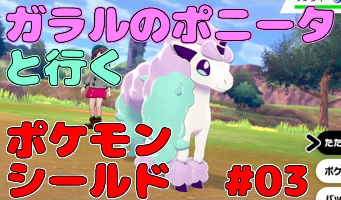 【ポケモン剣盾】ガラルのポニータと行く、ポケットモンスターソード・シールド03