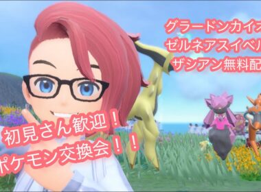 通常グラードンカイオーガゼルネアスイベルタルザシアン無料配布！ポケモンsv交換会＆バトル会＆ブルレク＆ダイアド会