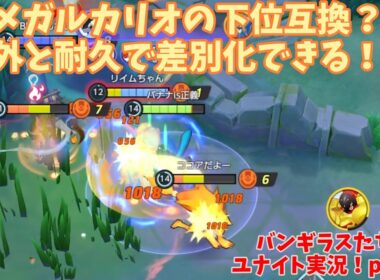 メガルカリオのせいで弱く見えてるけど全然最強格！差別化のカギは耐久力！　バンギラスたちのユナイト実況！part43【ポケモンユナイト】