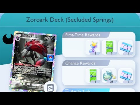 Pokémon TCG Pocket - Zoroark Drop Event [Intermediate] | Zoroark Deck (Secluded Springs)