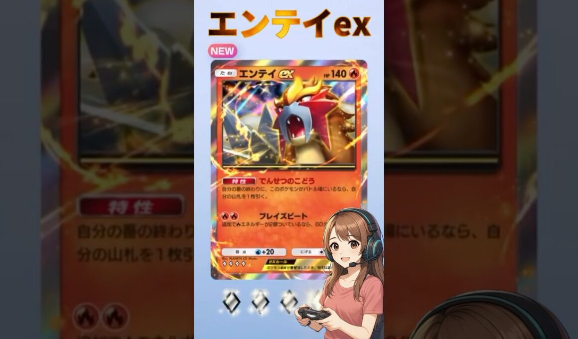 『ポケポケ』拡張パック「未知なる水域」”エンテイex&ルリリ"#ポケポケ #ポケモン #shorts