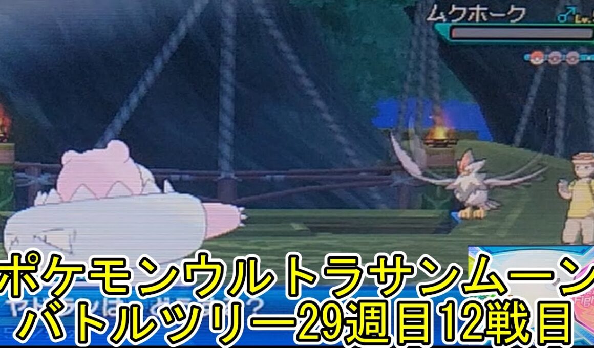 ポケモンウルトラサンムーンバトルツリー29週目12戦目