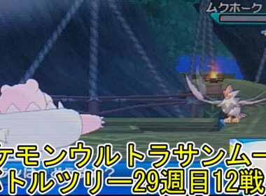 ポケモンウルトラサンムーンバトルツリー29週目12戦目