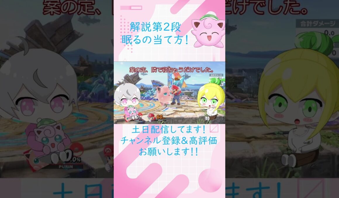 プリン解説動画　②眠るの当て方！！