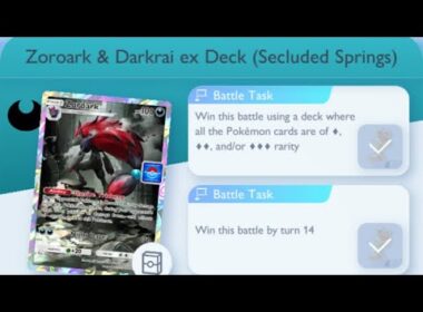 Pokémon TCG Pocket - Zoroark & Darkrai ex Deck (Secluded Springs) [Advanced] | Rarity Mission