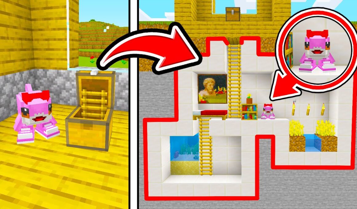 赤ちゃんブレインロットのための最強の隠し部屋を作る！【まいくら・マインクラフト・トゥントゥントゥンサフール/トララレロ トラララ/ITALIAN BRAIN ROT】