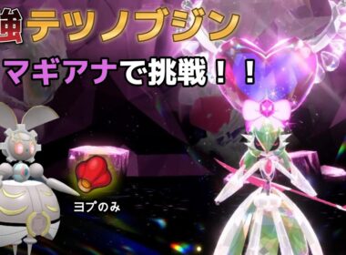 【ポケモンSV】最強テツノブジンにマギアナで挑戦！ソロ【テラレイド】
