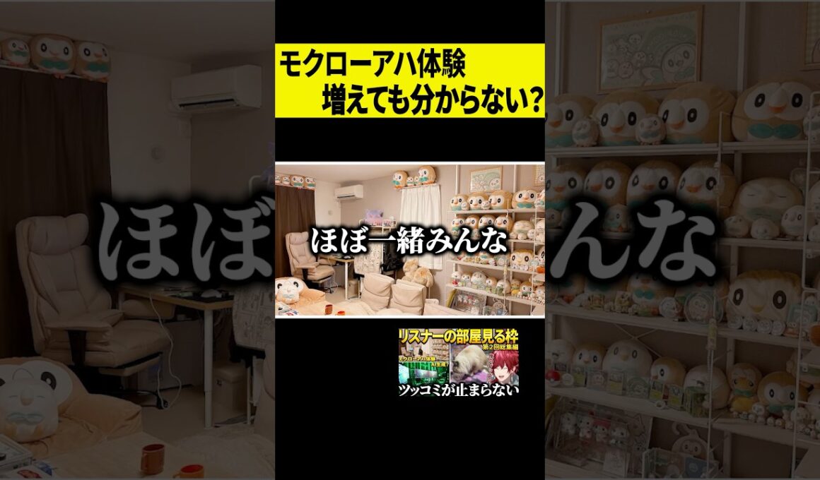 【アハ体験】モクローがいっぱいいる部屋に、モクロー１個増やしても分からない説 #shorts