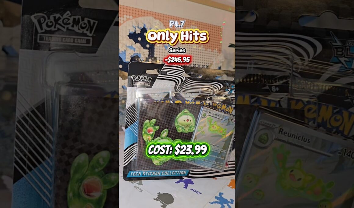 Pokemon - Black Bolt: Reuniclus Tech Sticker Collection - Only Hits - Pt.7  #pokemoncards #shorts