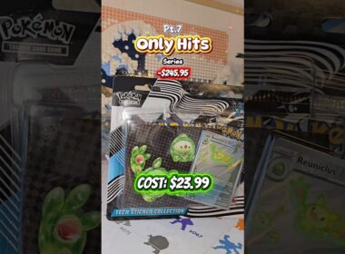 Pokemon - Black Bolt: Reuniclus Tech Sticker Collection - Only Hits - Pt.7  #pokemoncards #shorts