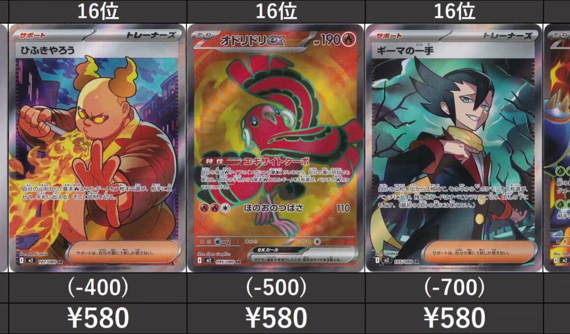 【最新版】拡張パック インフェルノX SR以上 高額カード 販売価格 相場ランキング(AR/SR/SAR/MUR)  [2025/10/04-18:00] 【M2/ポケカ】