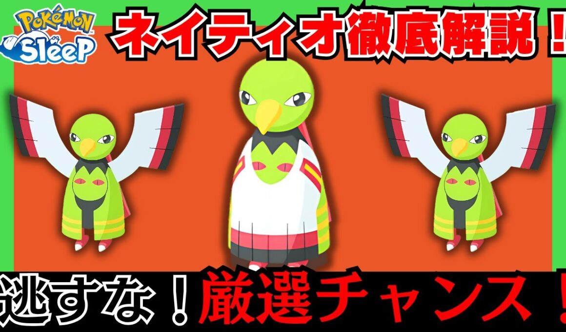 【必見】新登場ネイティオ徹底解説！きのみタイプの中で使える？他ポケモンとの比較&厳選するべきかについて【ポケモンスリープ】