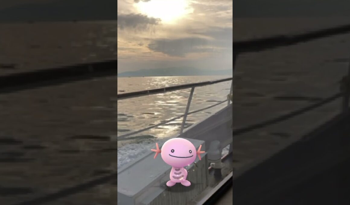 194ウパー｜Wooper｜ShinyPokémon【ポケモンGO】PoKeMoN GO AR｜AR動画｜NianticAR｜GOsnapshot｜深日港｜深日洲本ライナー
