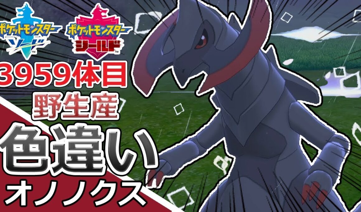 【自然遭遇】色違いオノノクスに振り回された男【ポケモンソード・シールド】