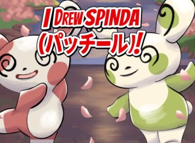 I drew Spinda (パッチール)! PokéPapi Learns How To Draw Pokemon
