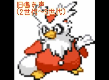 デリバード　新旧鳴き声比較
