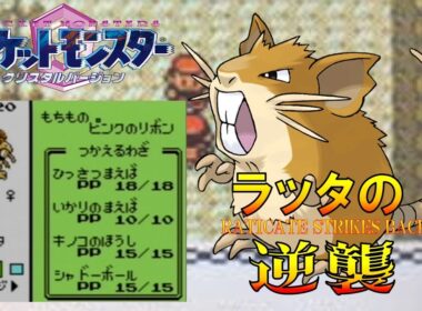 【ポケモン1匹縛りプレイ】ラッタにきのこのほうしを覚えさせてジョウトを旅してレッドに逆襲する!!ポケモン1匹縛りプレイ強化コラッタきみにきめた!! part3【ゲーム実況】【縛りプレイ】