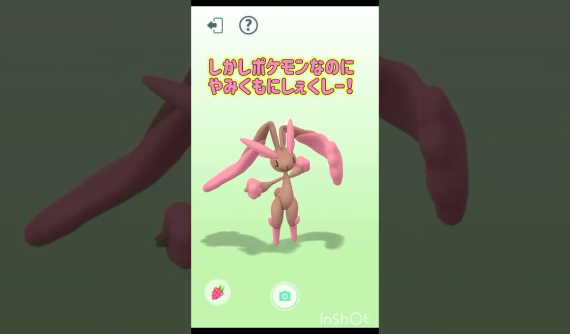信じられるか？こんなかわいいのに…♂なんだぜwww〜 ミミロップ 【 ポケモンgo 】 メガミミロップ戦と 相棒になった色違いミミロップ #pokemongo #pokemon #ポケモン