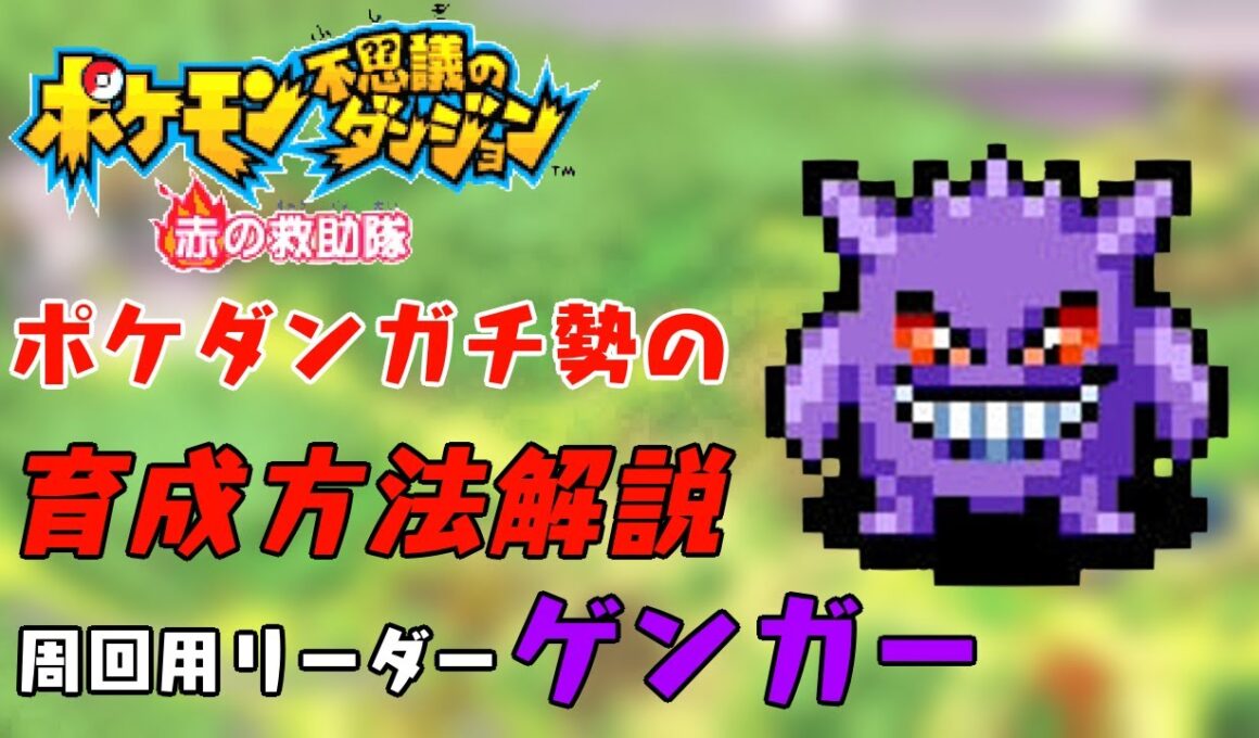 【ポケダン赤】ポケダンガチ勢の育成解説　周回用ポケモンゲンガーの育成　【解説】