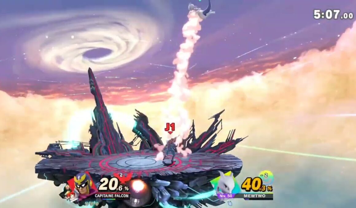 Super Smash Bros. Ultimate: Captain Falcon Vs. Mewtwo