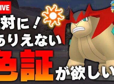 【ポケモン剣盾】ひでり天候証持ち色違いテラキオンを狙うのだ