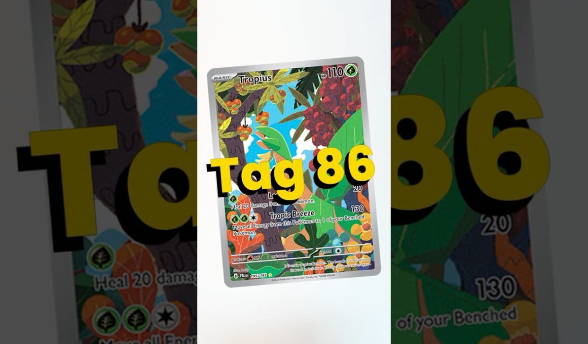 Tropiushunt Tag 86 - 🦒🕷️🐈🦆🧑‍🦲 #pokemontcg #Tropius