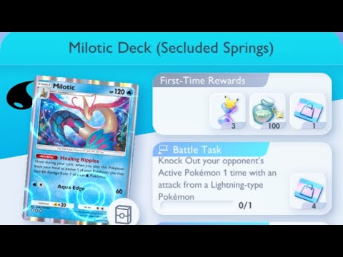Pokémon TCG Pocket - Step-Up Battle [Intermediate] | Milotic Deck (Secluded Springs)