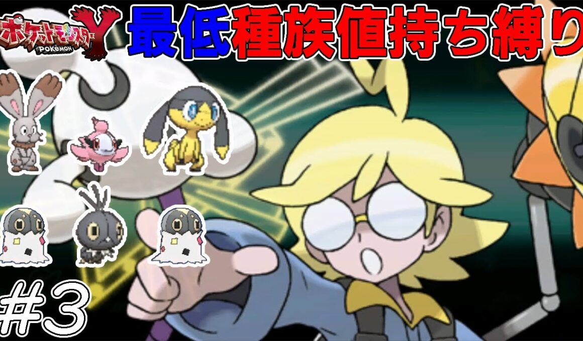 【ゆっくり実況】ポケモンYを最低種族値持ちだけでクリアする　part3【ポケモンXY】