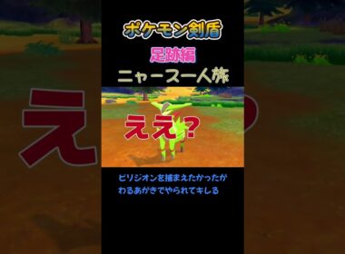 【ビリジオンを捕まえたかったのにわるあがきで倒れてキレるニャース　ポケモン剣盾ニャース1匹縛り×モノマネ】 #ニャース1匹 #声真似 #モノマネ #ポケモン