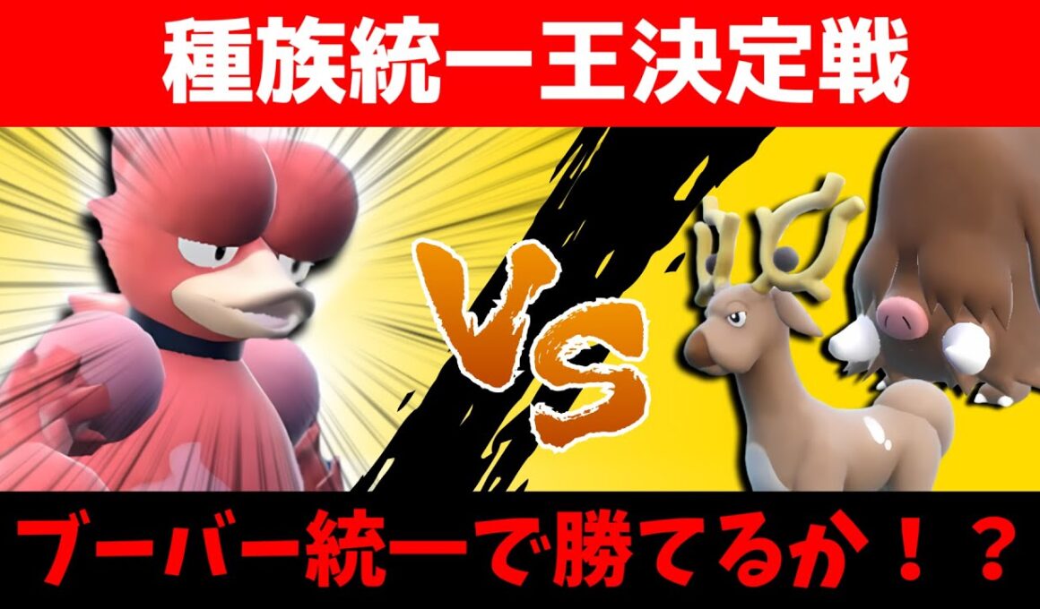 進化前統一でのメタゲーム？！ブーバー統一で行く種族統一王決定戦【ポケモンSV】