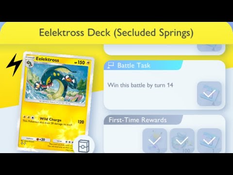 Pokémon TCG Pocket - Eelektross Deck (Secluded Springs) | Early Win Mission