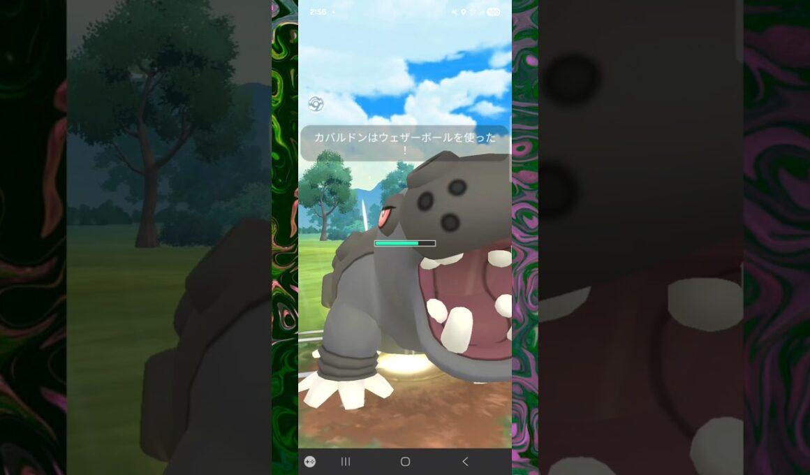 #こおりのキバが刺さりすぎるカバルドン！