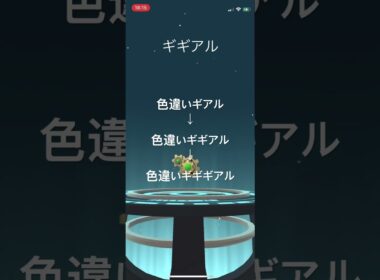 ポケモンGO 色違いギアルを色違いギギアル、色違いギギギアルへ進化！ #pokémon #ポケモン #ポケモンgo #pokemongo