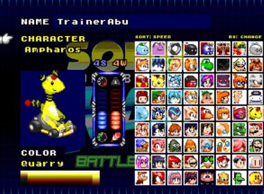 Ampharos (デンリュウ) ⚡ lights up Sonic Robo Blast 2 Kart online races