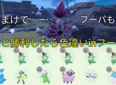 文と勝負したら色違いinフーパ　おまけでフーパも!?